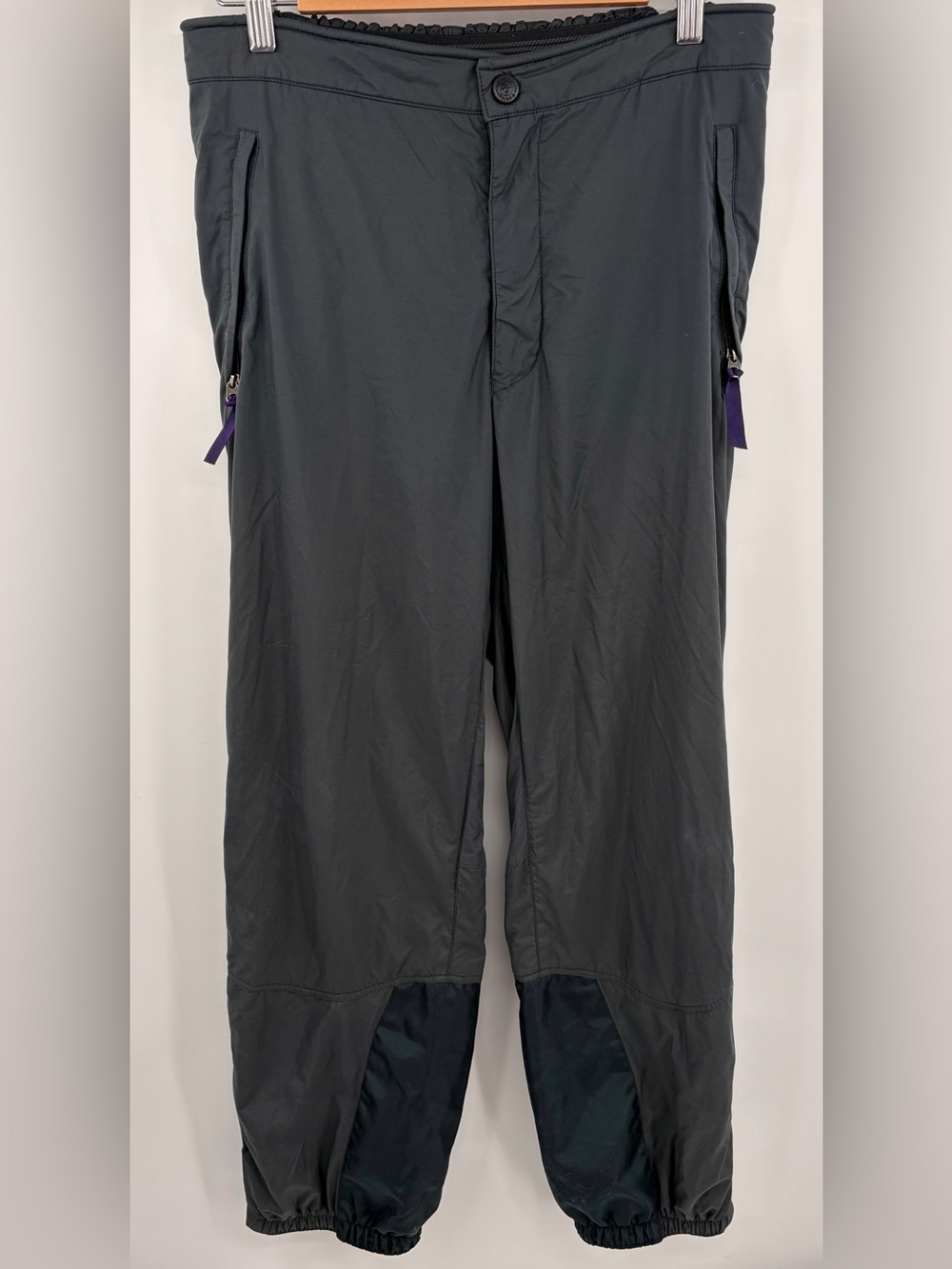 Patagonia vintage Das gray over layer pants mens 34 lightweight packable